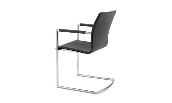 Axis Cantilever Upholstered Grey 3 4 Back