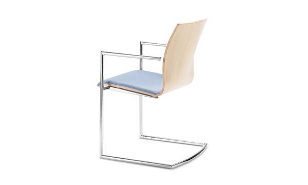 Axis Cantilever Wood Seat Pad 3 4 Back