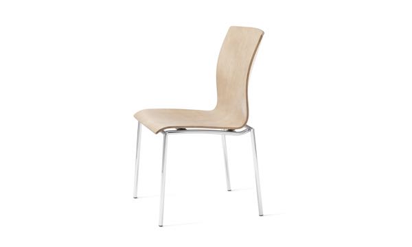Axis Chair Armless Wood 3 4