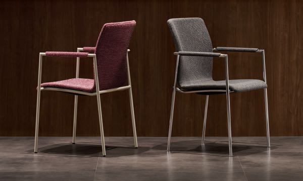 Axis Chairs Grey and Mauve