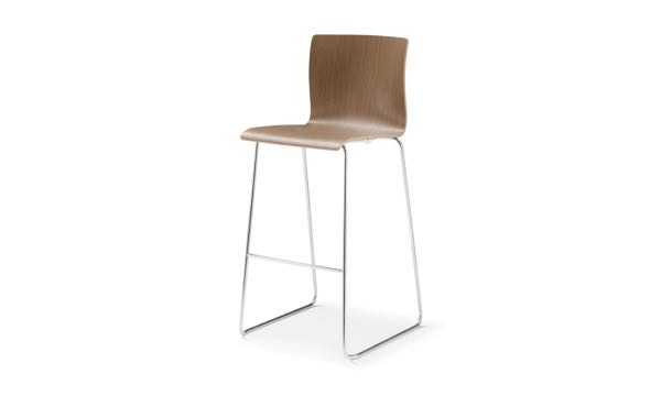 Axis Sled Stool Medium Wood 3 4