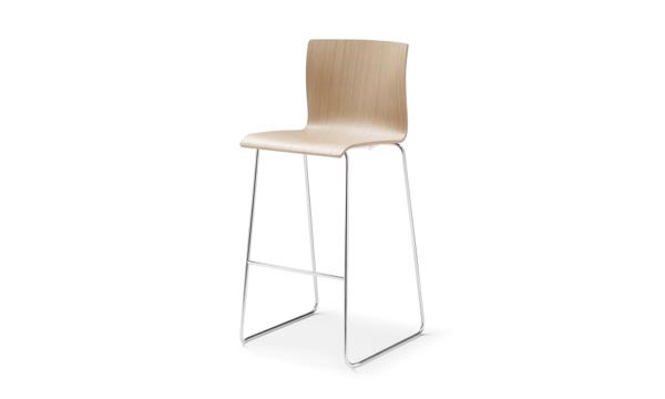 Axis Sled Stool Wood 3 4