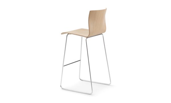 Axis Sled Stool Wood 3 4 back