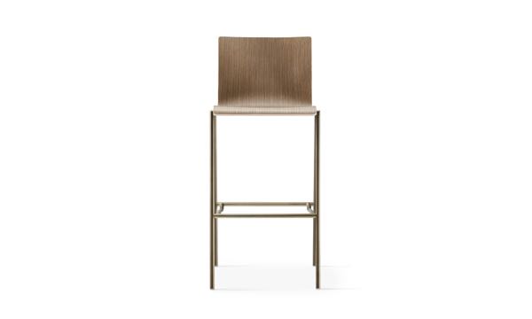 Axis MB Stool Wood Bronze Front