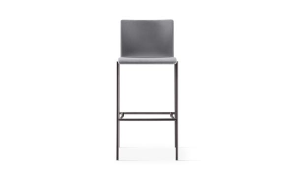 Axis MB Stool Upholstered Grey Front