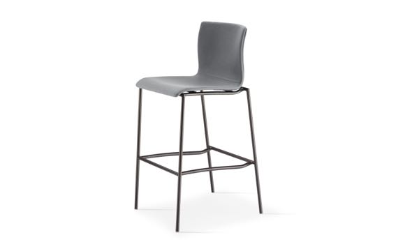 Axis MB Stool Upholstered Grey 3 4