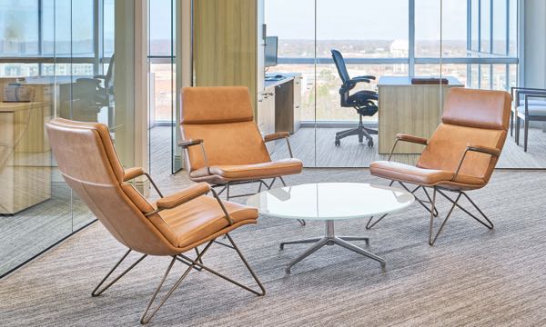 Criss Cross Lounge Leather Clever Table