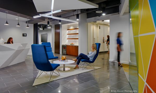 Criss Cross Lounge Blue Plane Table Ventiv Office