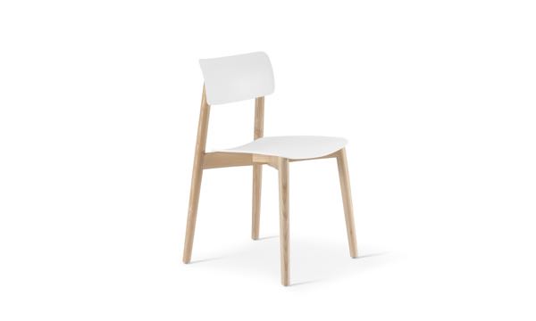 Everwood Chair White Natural Front 3 4