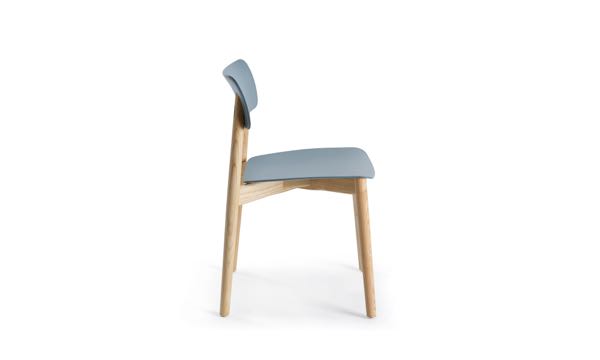 Everwood Chair Blue Natural Side