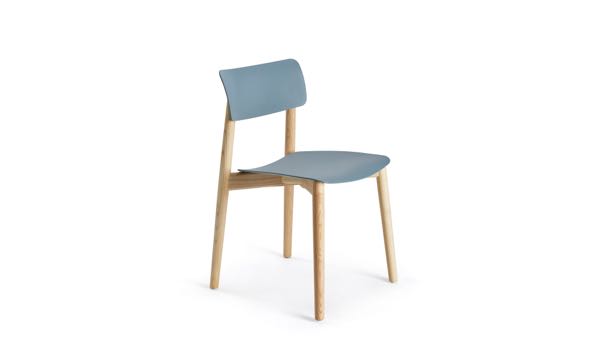 Everwood Chair Blue Natural Front 3 4
