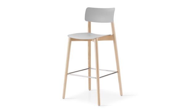 Everwood Stool Grey Natural Front 3 4