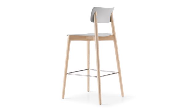 Everwood Stool Grey Natural Back 3 4