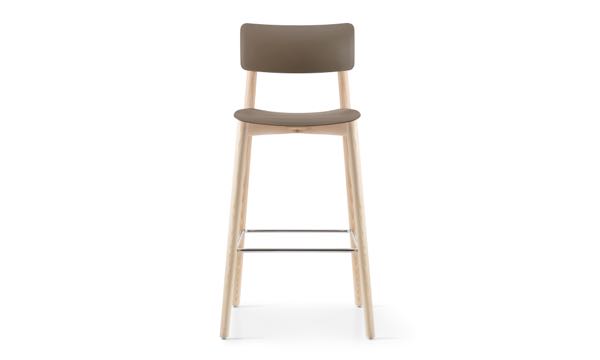 Everwood Stool Cocoa Natural Front