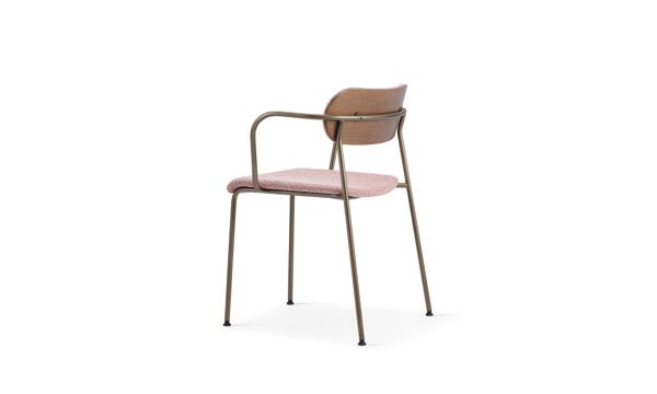 Paisans Chair Skate Arm Upholstered Back 3 4