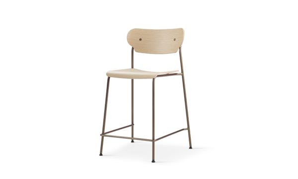 Paisans Stool Phantom Oak 24 Front 3 4
