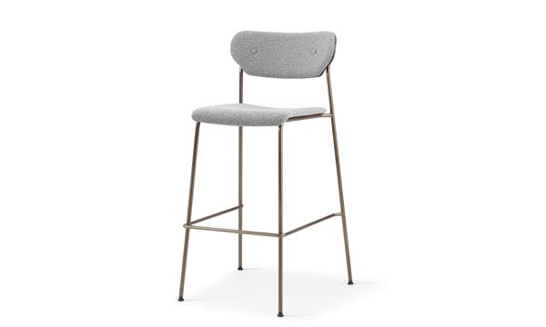Paisans Stool Phantom Upholstered 30 Front 3 4
