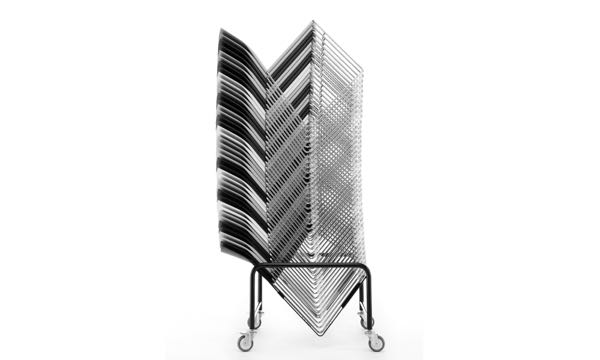 Tier Chairs Stacked Dolly