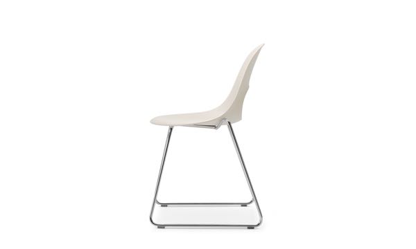 Say O Chair White Seat Pad Sled Side