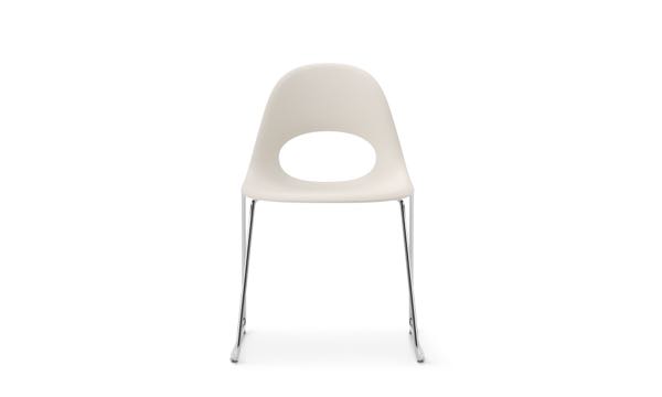 Say O Chair Stacking Sled White Front