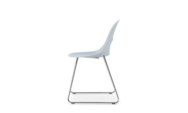 Say O Chair Stacking Sled Blue Side