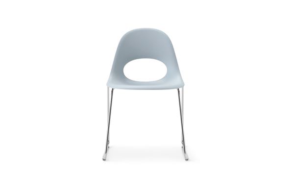 Say O Chair Stacking Sled Blue Front