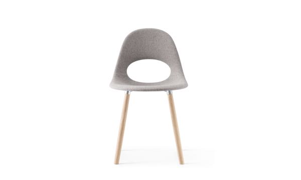 Say O Chair Upholstered Grey Front