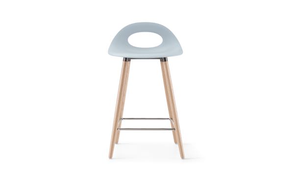 Say O Stool Poly Blue 24 Front
