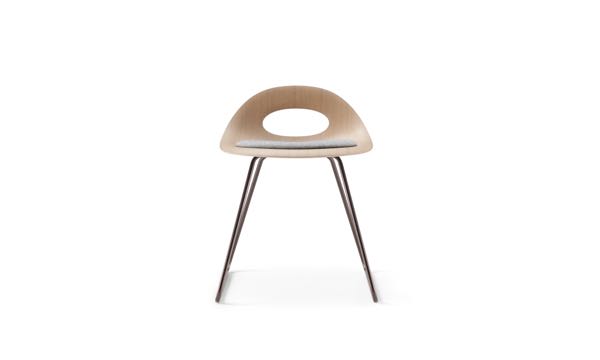 Say O Stool Sled Wood Seat Pad 18 Front