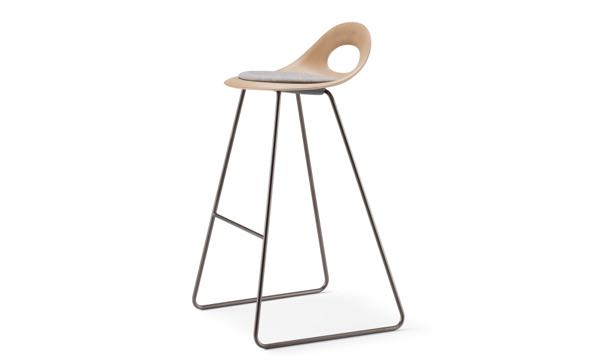 Say O Stool Oak Seat Pad 30 Front 3 4