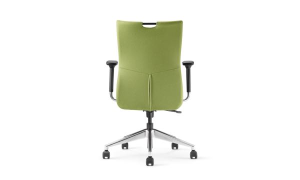Portrait Task Upholstered Green Back
