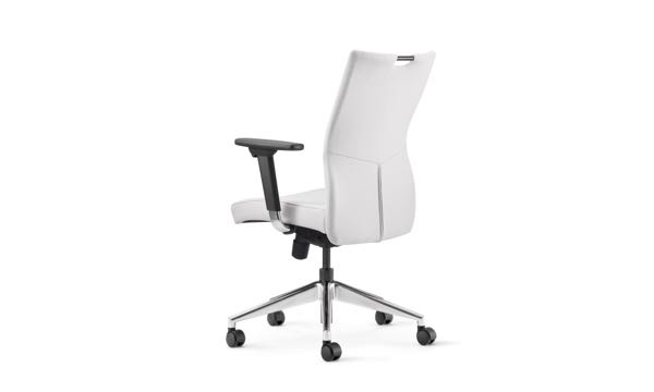 Portrait Task Upholstered White Back 3 4