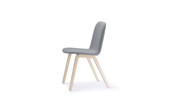 Mojo Chair Grey Natural Leg Front 3 4