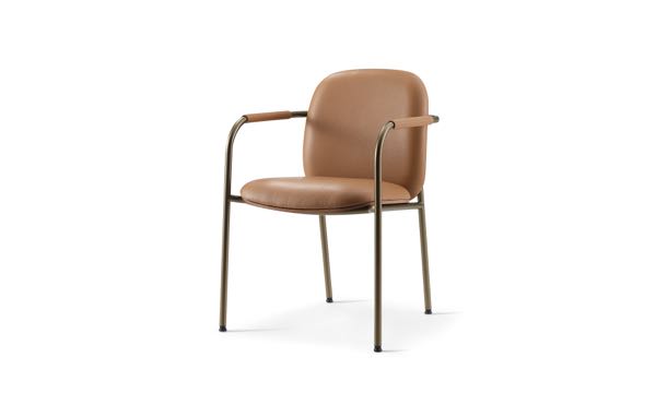 Meets Chair Pecan Front 3 4
