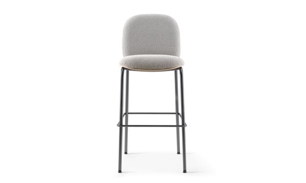 Meets Stool Upholstered Grey Oak 30 Front