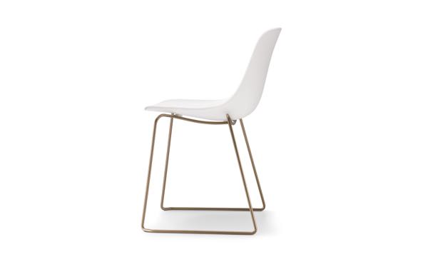Jump Chair Sled White Back 3 4