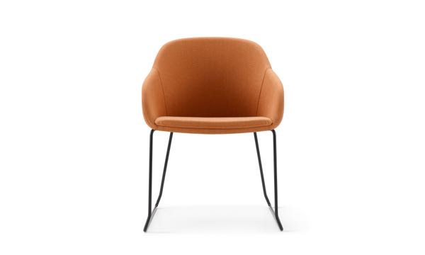 Martini Chair Sled Orange Front