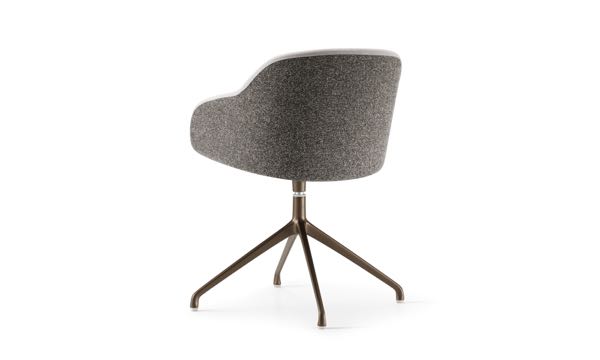 Martini Chair 4 Leg Dark Grey Back 3 4
