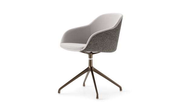 Martini Chair 4 Leg Grey Dark Grey Front 3 4