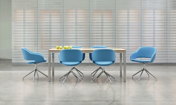 Martini Chair Blue Conference Table
