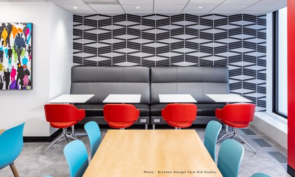 Martini Chair Red Leather Office Cafe