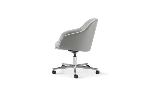 Martini Plus Swivel Grey Leather Side