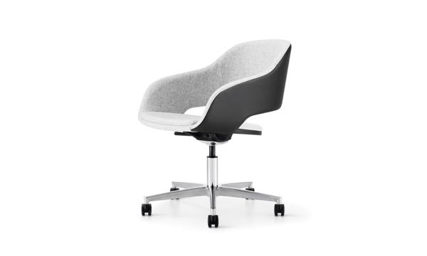 Martini Swivel Black Grey Front 3 4