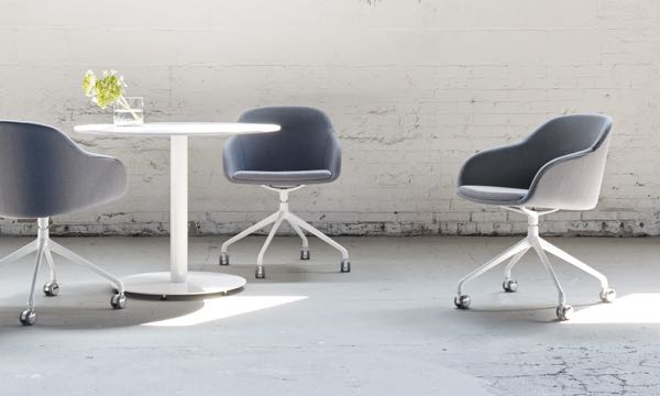 Martini Swivel Grey Round Table