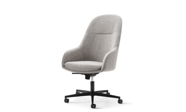 Martini Plus Swivel High Back Grey Front 3 4