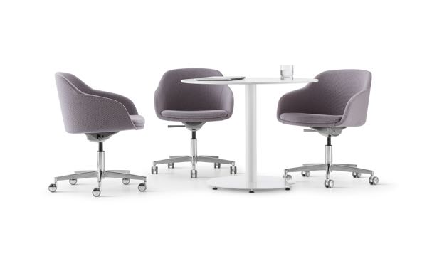 Martini Swivel Group of Three Round Table