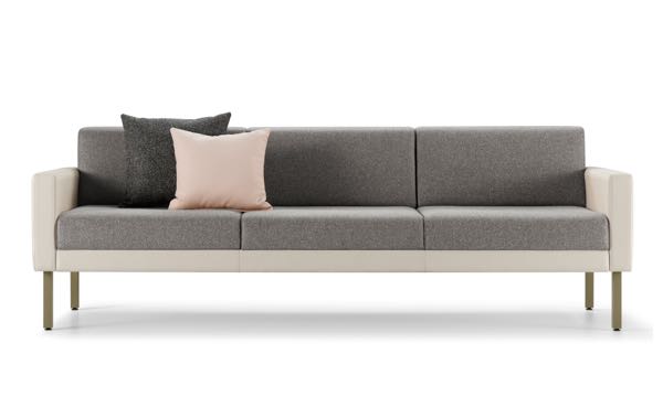 Lore Lounge Sofa Grey Beige Front