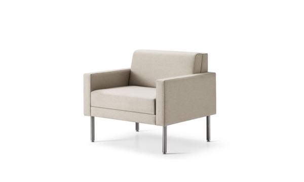 Lore Lounge Arm Chair Beige Front 3 4