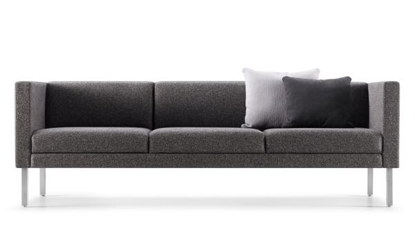 Lore Lounge Arm Sofa Grey Front