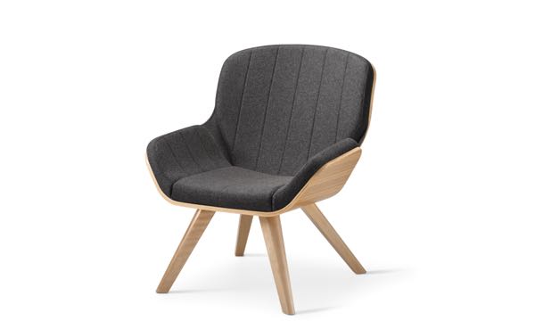 Beyond Chair Dark Grey Zebra Front 3 4